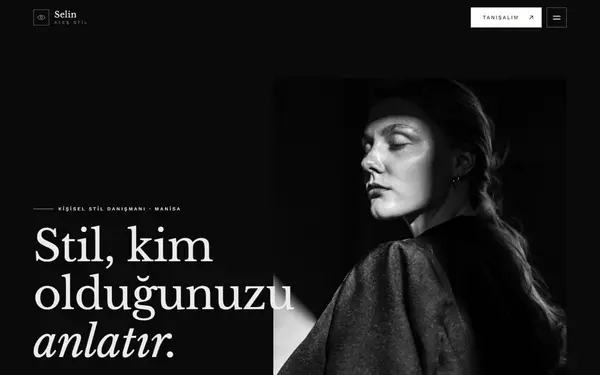 Selin Ateş Stil, konsept stilist sitesi önizlemesi